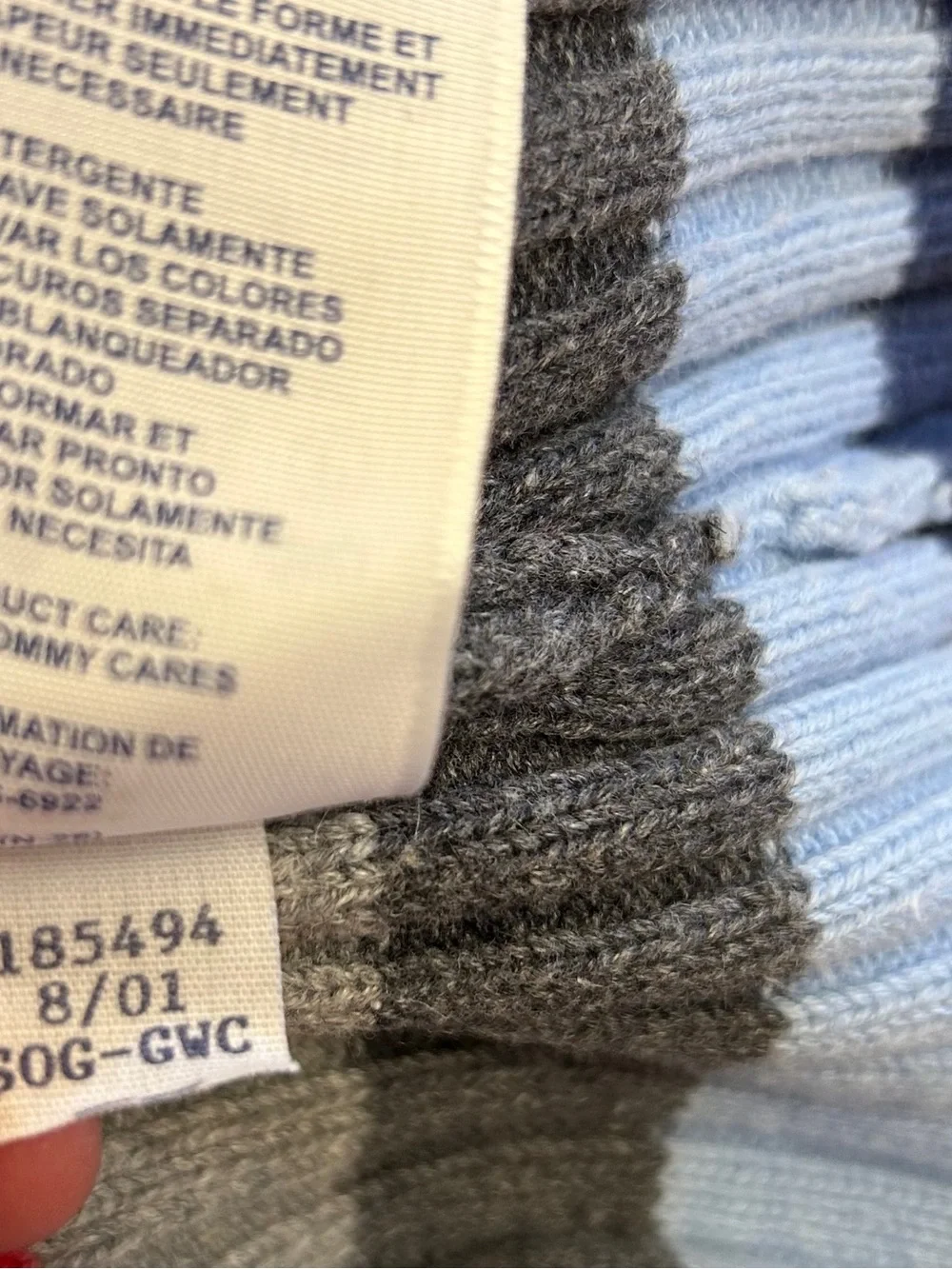Vintage Y2K Tommy Hilfiger Striped Knit Sweater